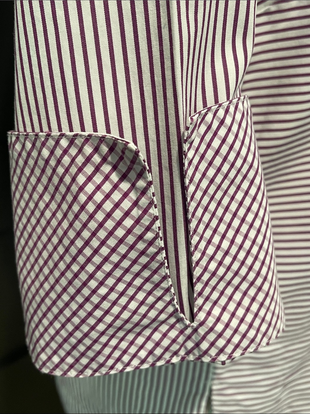 Hinson Wu Luxury Designer Aileen Striped Button Blouse Size S - Picture 3 of 8